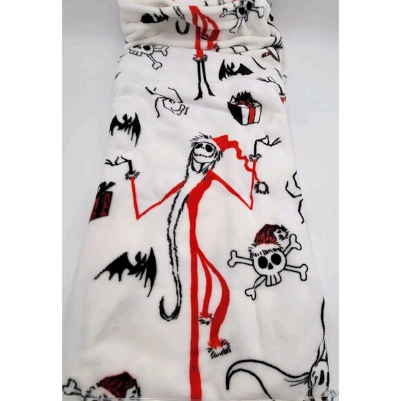 Disney Jack Santa The Nightmare Before Christmas Throw Blanket 50”x 70" Zero NEW - Picture 4 of 5